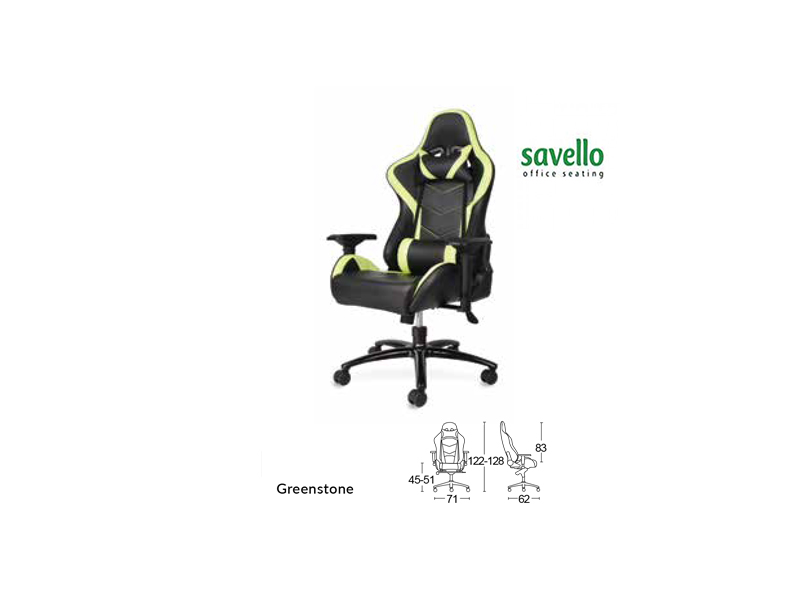 "kursi gaming savello greenstone"